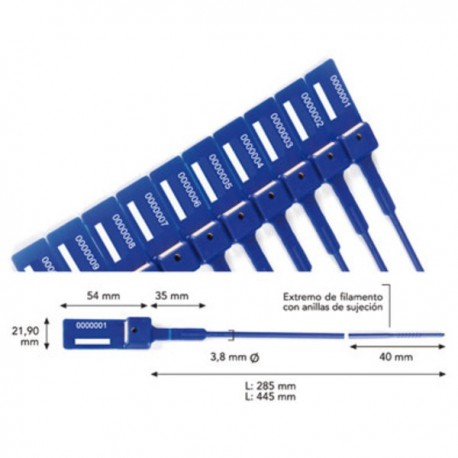 TIEN LOK AFDICHTING 3,8 PP 285 mm....
