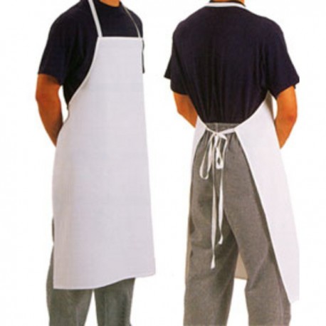 WEISSE TERGAL-SCHÜRZE MIT OVERALL
