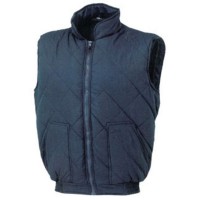 BLAUW VEST MET RITS