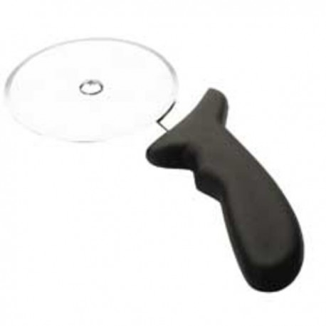 TALLA PIZZES INOX MÀNEC NEGRE