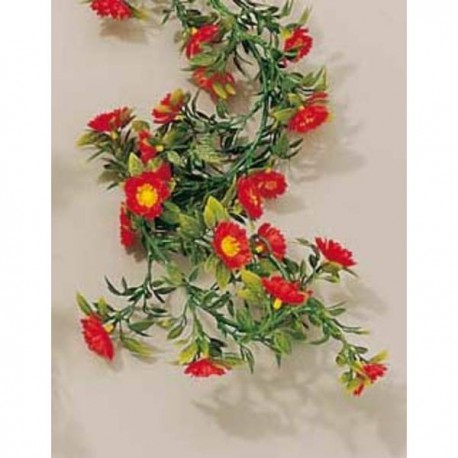 GARLAND OF POPPIES FOR DECORATION 180 cm