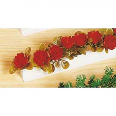 APOIO ROSAS VERMELHAS 25 cm. 12 peças