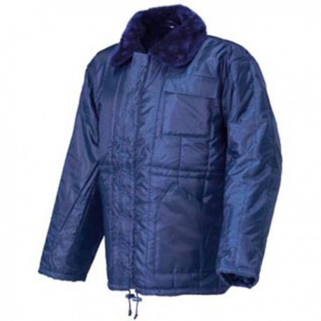CASACO FRIO DE NYLON AZUL MARINHO