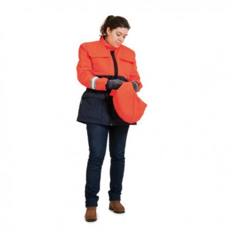 ANORAK FRED BLAU TARONJA CHOIVA