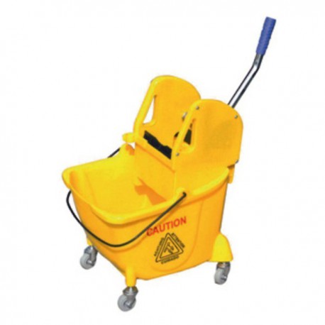 WHEELED BUCKET WITH DRAINER 24 Lts