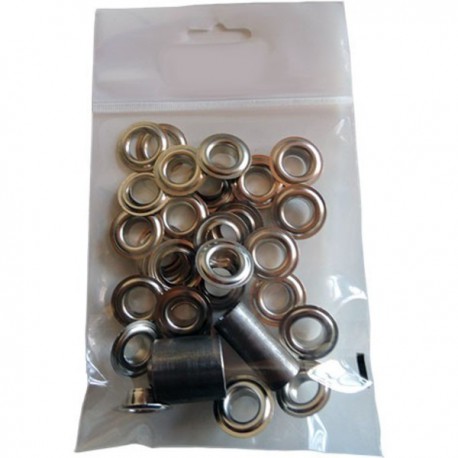 KIT OCCHIELLI IN OTTONE NICHELATO CON...