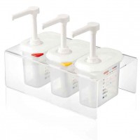SET VAN 3 SAUSDISPENSERS...