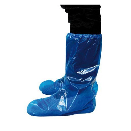 CHAUSSURES LONGUES EN PLASTIQUE BLEU...