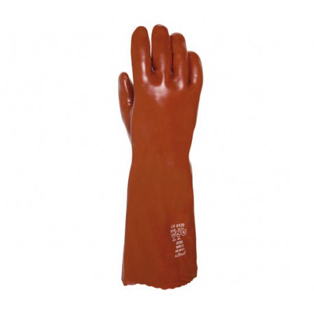 GUANTES PVC ROJO  SOSA 40 cm.