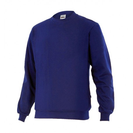 BLAUES PLÜSCH-SWEATSHIRT