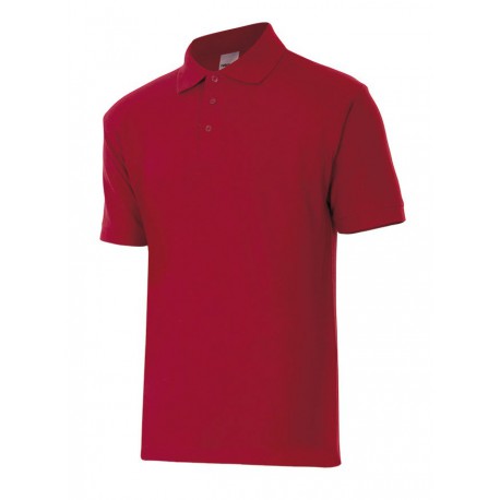 POLO EN PIQUÉ À MANCHES COURTES ROUGE