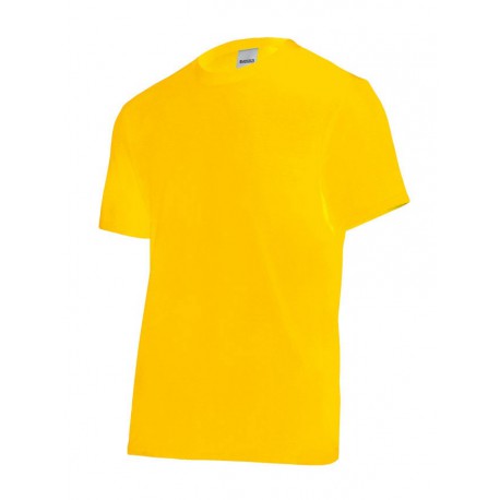 YELLOW COTTON SHORT SLEEVE T-SHIRT