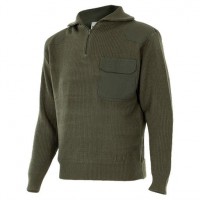 GRÜNER STRICKPULLOVER MIT...