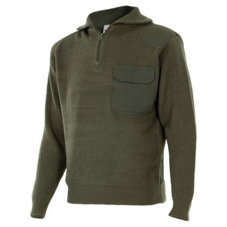 MAGLIA VERDE A COLLO ALTO