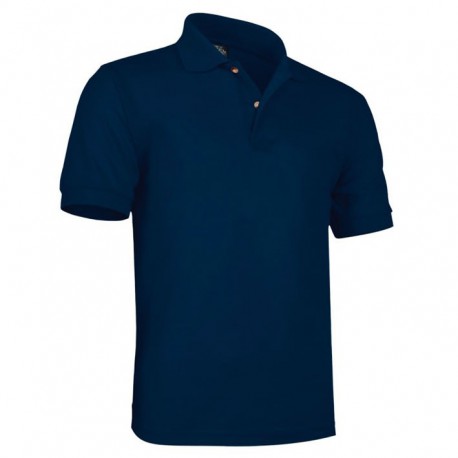 POLO BLEU MARINE PATROL MANCHES COURTES