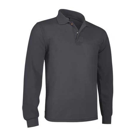POLO MANGA LARGA PREDATOR GRIS CARBON