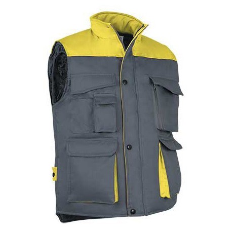 CHALECO THUNDER GRIS AMARILLO