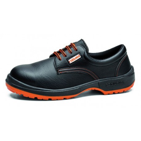 BLACK S3 SHOES WITH ROBUST BROWN TOE