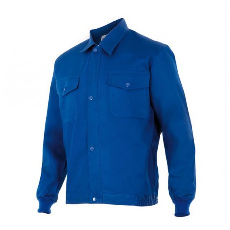 BLAUW KATOENEN JAS
