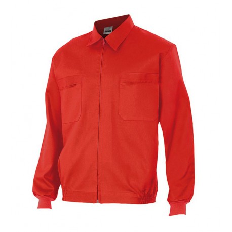 VESTE COTON POLYESTER ROUGE