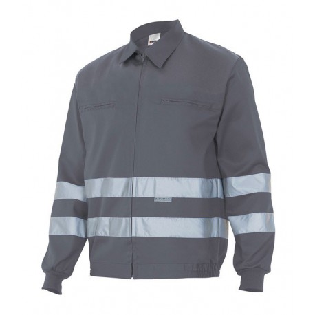 GRIJZE REFLECTERENDE JAS