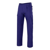 PANTALONE BLU IN COTONE