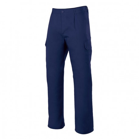 345 NAVY COTTON POLYESTER TROUSERS