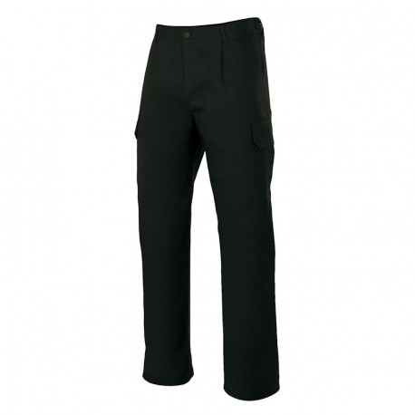 345 CZARNE SPODNIE Z POLIESTRU Z BAWEŁNY
