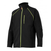 VESTE SOFTSHELL NOIR JAUNE