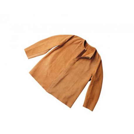 BEIGE SPLIT LEATHER WELDING JACKET