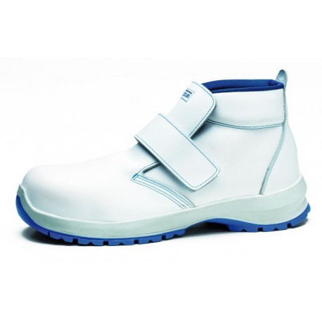 WHITE VELCRO BOOT WITH ROBUST CHERRY TOE