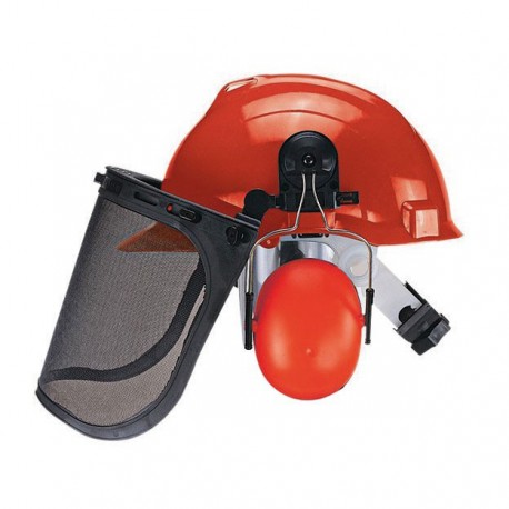 CAPACETE COM VISEIRA E EARMUFFS SNR 25dB