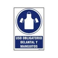 SINAL DE AVENTAL E MANGA DE...
