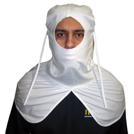 CAGOULE BURKA BLANC COTON POLYESTER