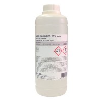 SALZSÄURE 25% 1000 cc.