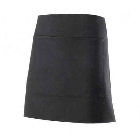 KURZE SCHWARZE SCHÜRZE MIT EINER TASCHE