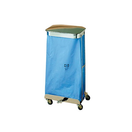 PORTA SACS INOX AMB I PEDAL RODES 80 L.