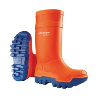 ORANGE BOOT WITH TOE CAP...