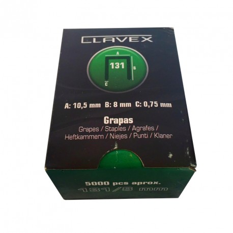 CAIXA DE GRAMPOS CLAVEX 131/8 5 MIL