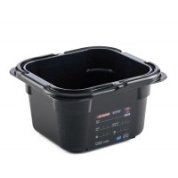 RECIPIENTE PRETO SEM TAMPA...