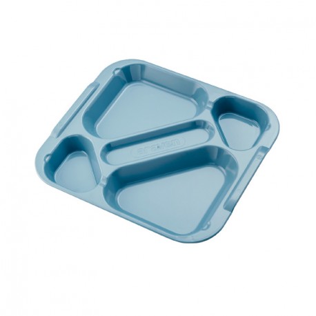 PLATEAU BLEU 5 AVEC COMPARTIMENTS 31050