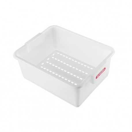 PERFORATED WHITE BUCKET 35 LITERS 3171