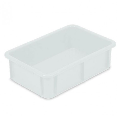 WHITE STACKABLE TRAY 595x395x165 mm.