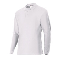 WHITE LONG SLEEVE PIQUE...