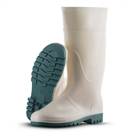 BOTA BLANCA VERDA RAIN MAVINSA