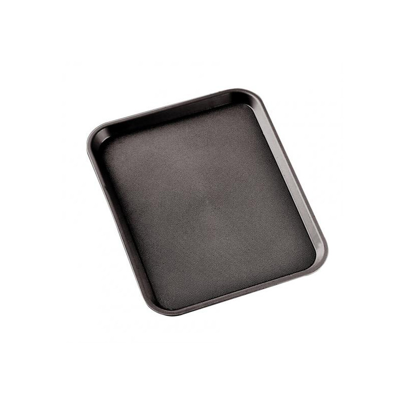 BLACK FASTFOOD TRAY 350x270x20 19046
