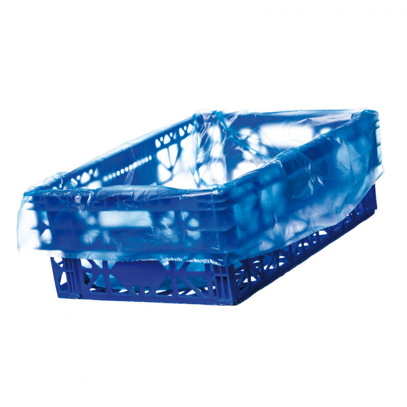 BLAUE HDPE-BEUTEL 70x40 mm. GAUGE 70...