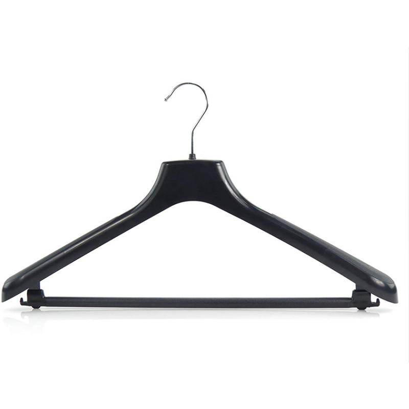 PERCHA DE PLÁSTICO CON BARRA  45 cm.
