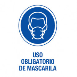 CARTEL PVC USO MASCARILLA...
