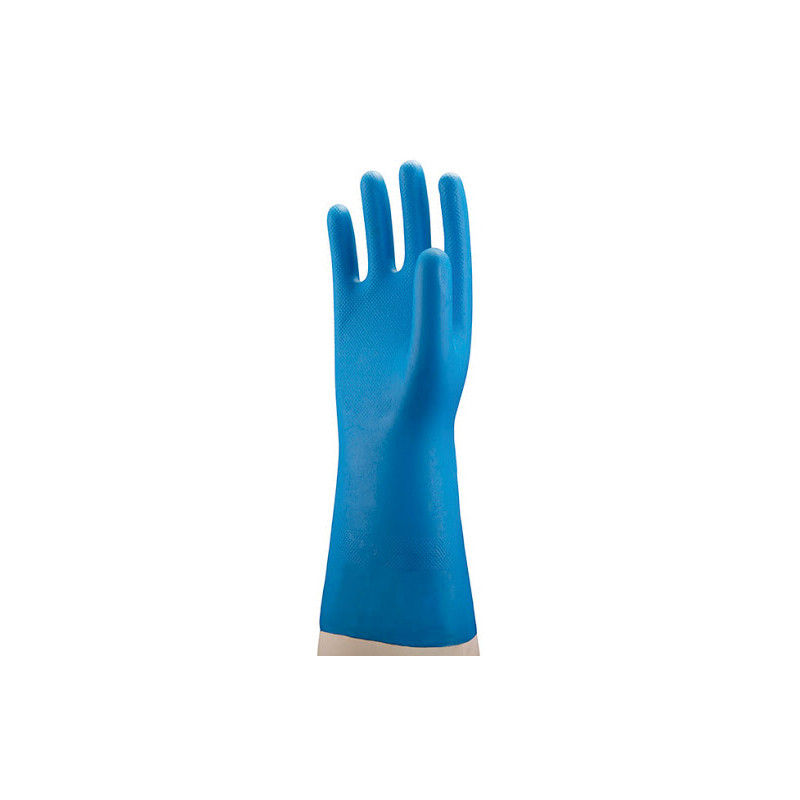 REUSABLE DETECTABLE BLUE NITRILE GLOVES